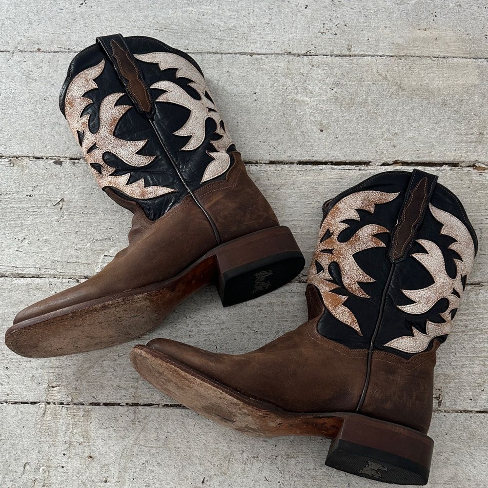 Dan Post Leather Woman’s Sure Shot Cowboy Boot Size 8.5